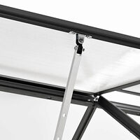 vidaXL Växthus antracit aluminium 1,33 m³