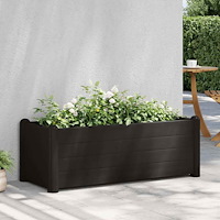 vidaXL Upphöjd odlingslåda PP antracit 100x43x35 cm