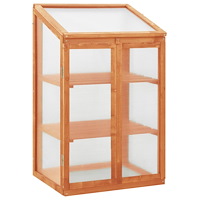 vidaXL Växthus 60x45x100 cm granträ