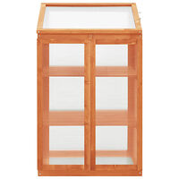 vidaXL Växthus 60x45x100 cm granträ