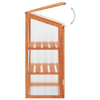 vidaXL Växthus 60x45x100 cm granträ