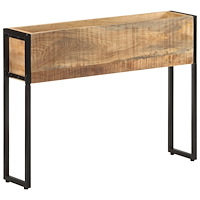 vidaXL Odlingslåda 90x20x68 cm grovt mangoträ