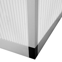 vidaXL Växthus i förstärkt aluminium med basram 7,55 m²