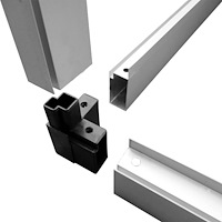 vidaXL Växthus i förstärkt aluminium med basram 7,55 m²