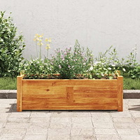 vidaXL Blomlåda upphöjd akaciaträ 76x27,6x25 cm