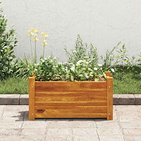 vidaXL Blomlåda upphöjd akaciaträ 50x25x25 cm