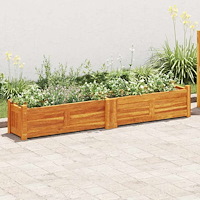 vidaXL Blomlåda upphöjd akaciaträ 150x30x25 cm