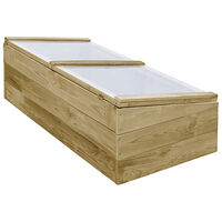 vidaXL Växthus impregnerad furu 100x50x35 cm