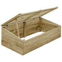 vidaXL Växthus impregnerad furu 100x50x35 cm