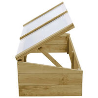 vidaXL Växthus impregnerad furu 100x50x35 cm