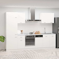 vidaXL Köksskåp set 7 delar Lyon vit spånskiva