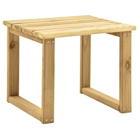 vidaXL Bord för solsäng 30x30x26 cm impregnerad furu