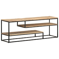 vidaXL TV-bänk 130x30x45 cm grovt mangoträ