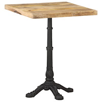 vidaXL Cafébord 60x60x77 cm grovt mangoträ