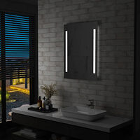 vidaXL Badrumsspegel LED 60x80 cm