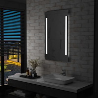 vidaXL Badrumsspegel LED 60x100 cm