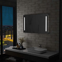 vidaXL Badrumsspegel LED 100x60 cm