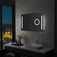 vidaXL Badrumsspegel LED med touch-sensor 100x60 cm