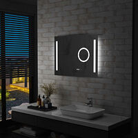 vidaXL Badrumsspegel LED med touch-sensor 80x60 cm