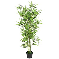 vidaXL Konstväxt Bambu med kruka 120 cm grön
