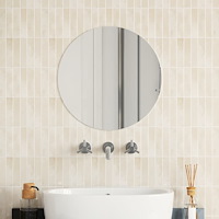 vidaXL Väggspegel rund 50 cm glas