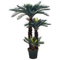 vidaXL Konstväxt Cycas med kruka 125 cm grön