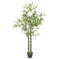 vidaXL Konstväxt Bambu med kruka 160 cm grön