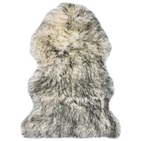 vidaXL Fårfäll 60x90 cm mörkgrå melange