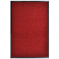 vidaXL Dörrmatta röd 117x220 cm PVC