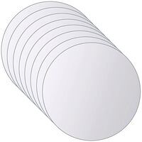 vidaXL Spegelplattor 16 st runt glas