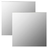 vidaXL Väggspeglar 2 st 40x40 cm fyrkantig glas