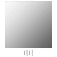 vidaXL Väggspeglar 2 st 40x40 cm fyrkantig glas