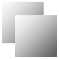 vidaXL Väggspeglar 2 st 50x50 cm fyrkantig glas