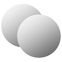 vidaXL Väggspeglar 2 st 70 cm rund glas