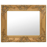vidaXL Väggspegel barockstil 50x40 cm guld