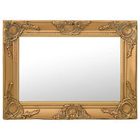 vidaXL Väggspegel barockstil 60x40 cm guld