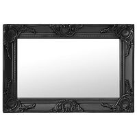 vidaXL Väggspegel barockstil 60x40 cm svart