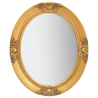 vidaXL Väggspegel barockstil 50x60 cm guld