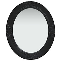 vidaXL Väggspegel barockstil 50x60 cm svart