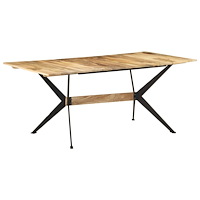vidaXL Matbord 180x90x76 cm massivt mangoträ