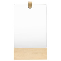 vidaXL Väggspegel massiv furu 23x39,5 cm