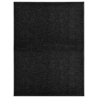 vidaXL Dörrmatta tvättbar svart 90x120 cm