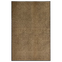 vidaXL Dörrmatta tvättbar brun 120x180 cm