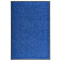 vidaXL Dörrmatta tvättbar blå 60x90 cm