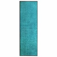 vidaXL Dörrmatta tvättbar cyan 60x180 cm
