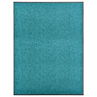 vidaXL Dörrmatta tvättbar cyan 90x120 cm
