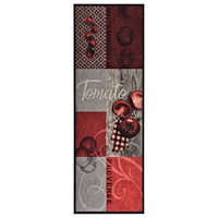 vidaXL Köksmatta maskintvättbar tomato 60x180 cm