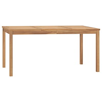 vidaXL Trädgårdsbord 160x80x77 cm massiv teak