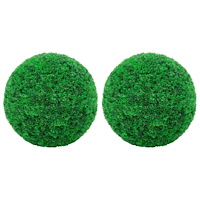 vidaXL Konstgjorda buxbombollar 2 st 45 cm