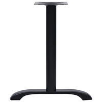 vidaXL Bistro bordsben 2 st svart 61x8x72 cm gjutjärn